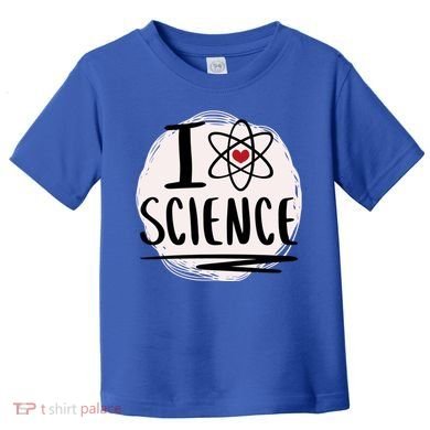 I Love Science L Cool Scientist Theme Graphic Meaningful Gift Toddler T-Shirt
