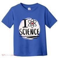 I Love Science L Cool Scientist Theme Graphic Meaningful Gift Toddler T-Shirt thumb 0