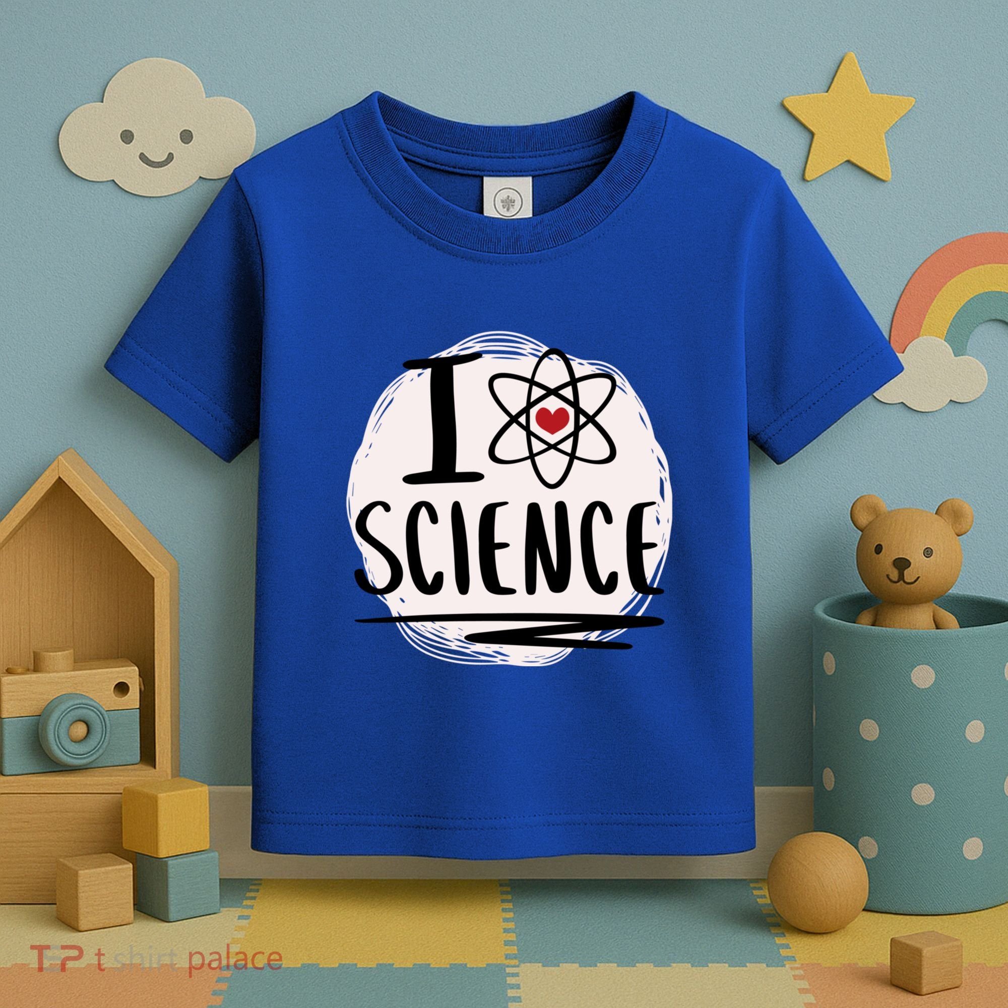 I Love Science L Cool Scientist Theme Graphic Meaningful Gift Toddler T-Shirt