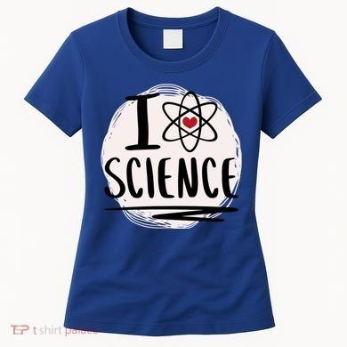 I Love Science L Cool Scientist Theme Graphic Meaningful Gift Women's T-Shirt