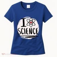 I Love Science L Cool Scientist Theme Graphic Meaningful Gift Women's T-Shirt thumb 0