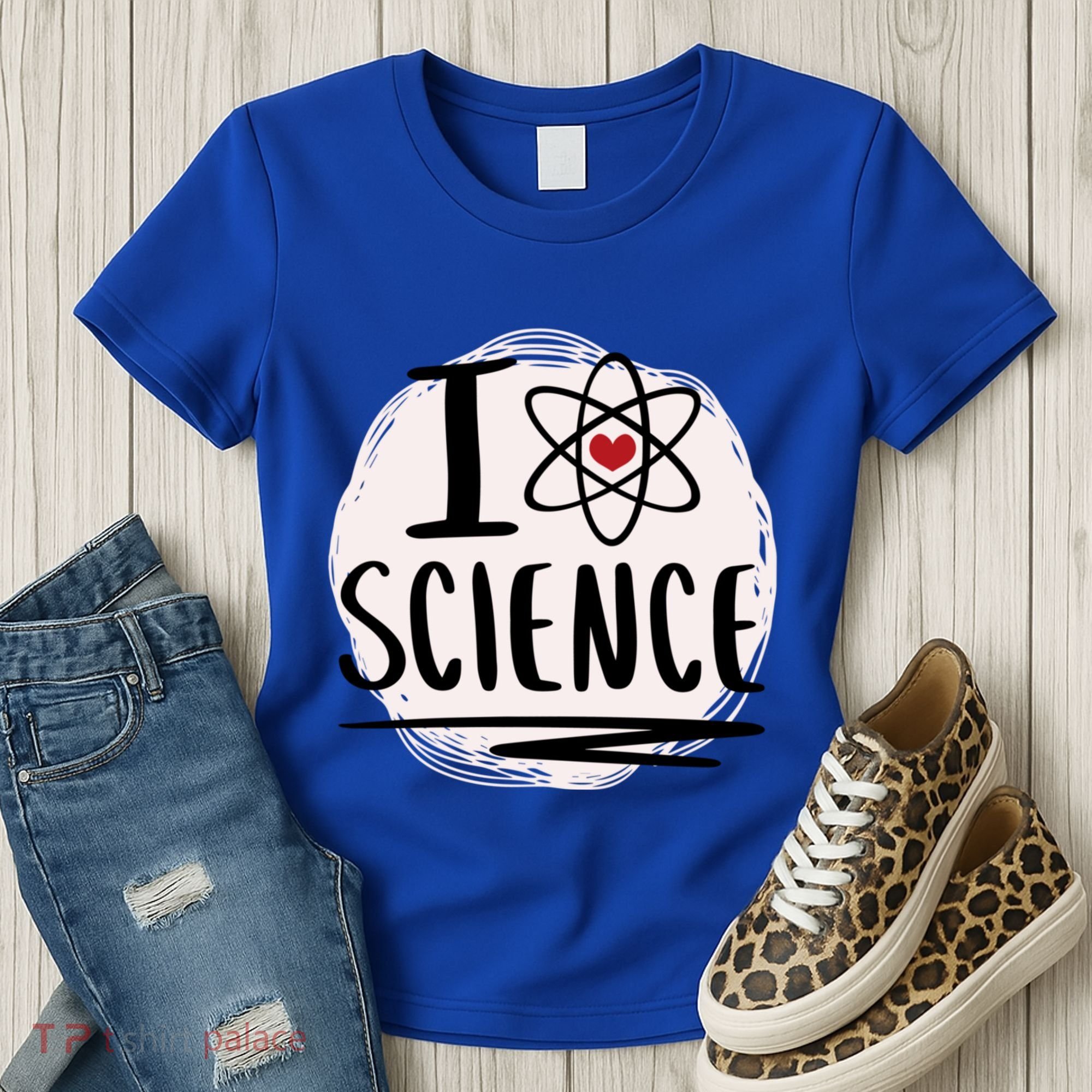 I Love Science L Cool Scientist Theme Graphic Meaningful Gift Women's T-Shirt