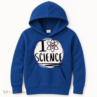 I Love Science L Cool Scientist Theme Graphic Meaningful Gift Kids Hoodie