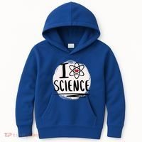 I Love Science L Cool Scientist Theme Graphic Meaningful Gift Kids Hoodie thumb 0