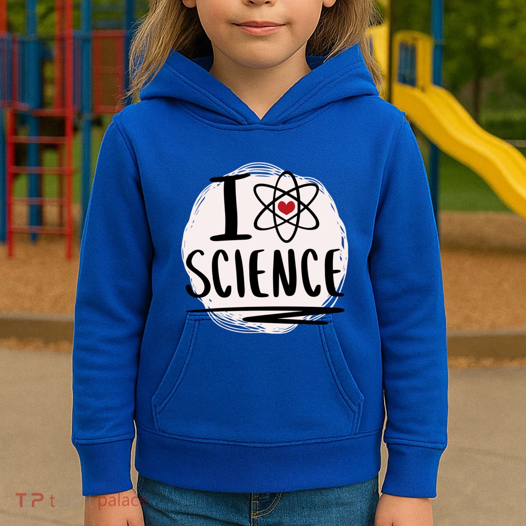 I Love Science L Cool Scientist Theme Graphic Meaningful Gift Kids Hoodie