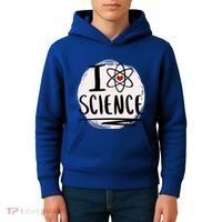 I Love Science L Cool Scientist Theme Graphic Meaningful Gift Kids Hoodie thumb 4