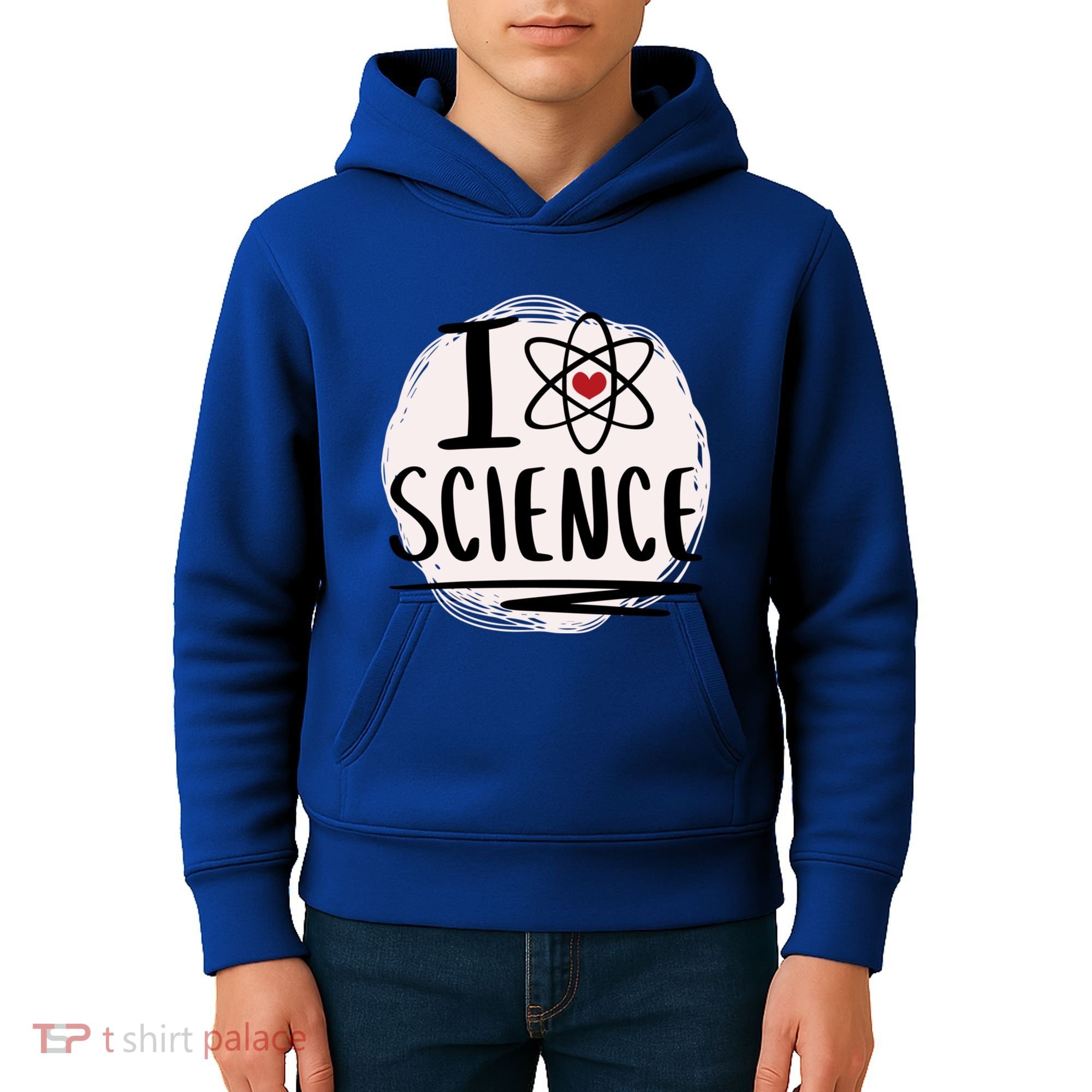 I Love Science L Cool Scientist Theme Graphic Meaningful Gift Kids Hoodie