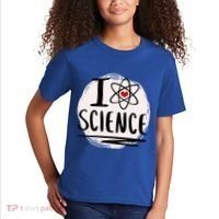 I Love Science L Cool Scientist Theme Graphic Meaningful Gift Kids T-Shirt thumb 2