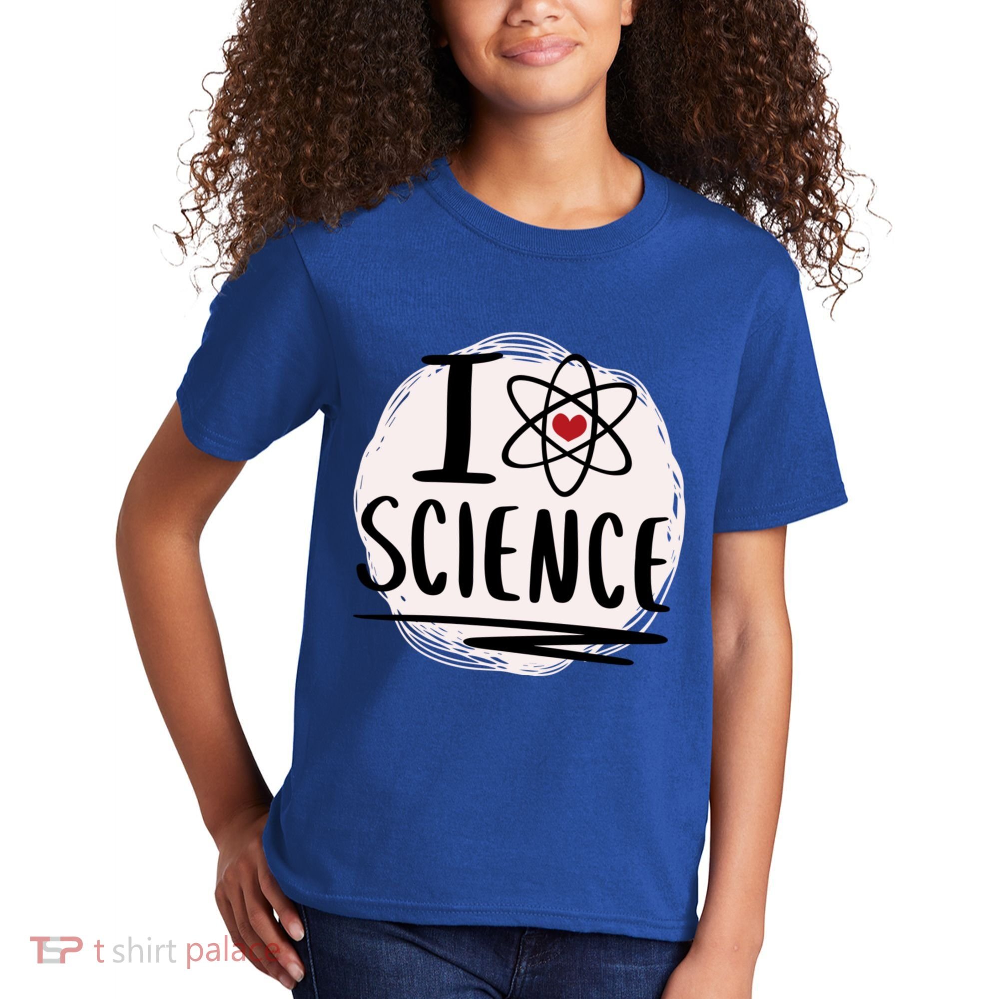I Love Science L Cool Scientist Theme Graphic Meaningful Gift Kids T-Shirt