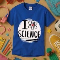 I Love Science L Cool Scientist Theme Graphic Meaningful Gift Kids T-Shirt thumb 3