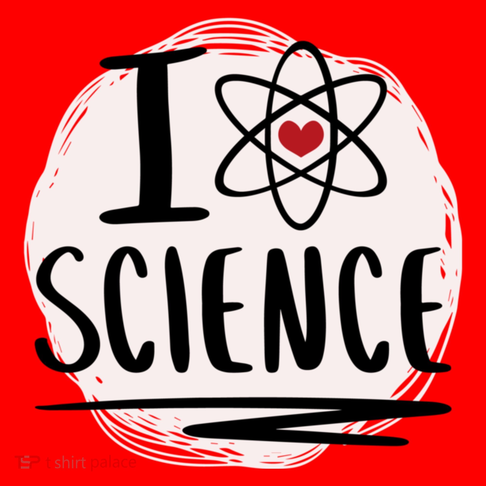 I Love Science L Cool Scientist Theme Graphic Meaningful Gift Santa Hat