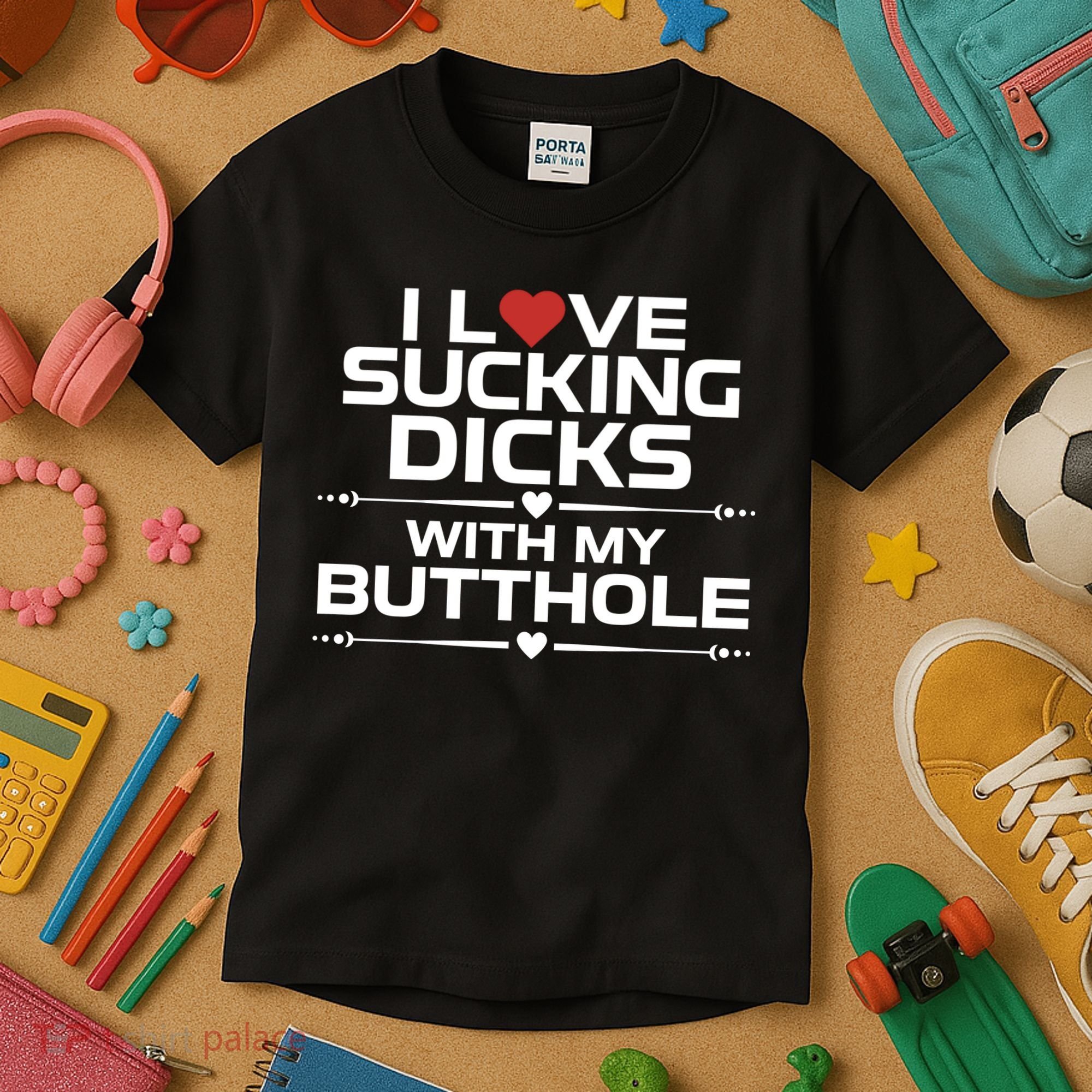 I Love Sucking Dicks With My Butthole Kids T-Shirt