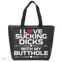 I Love Sucking Dicks With My Butthole Tote Bag thumb 0