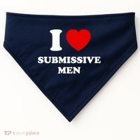 I Love Submissive M.e.n USA-Made Doggie Bandana thumb 0