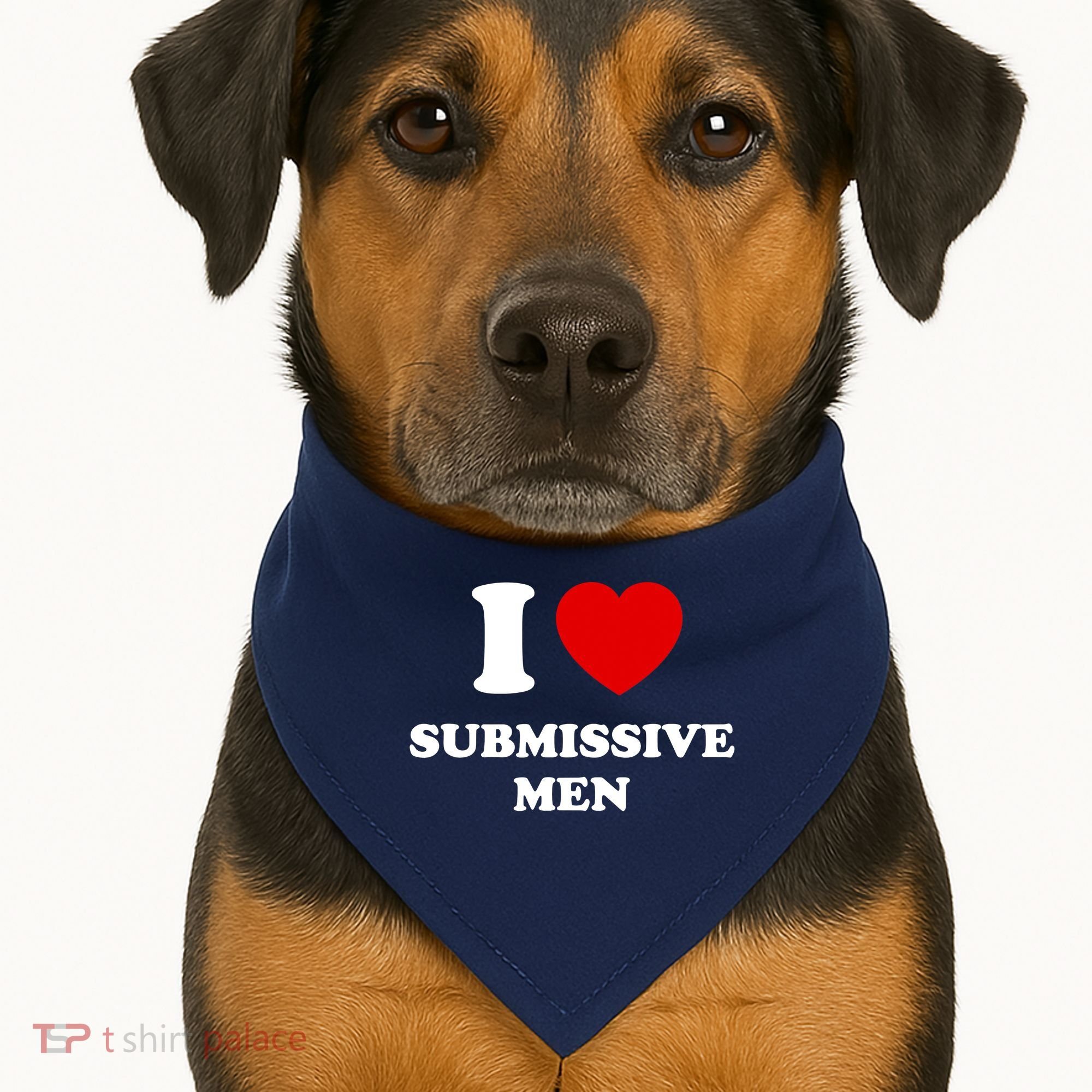 I Love Submissive M.e.n USA-Made Doggie Bandana