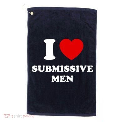 I Love Submissive M.e.n Golf Towel