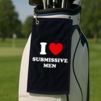 I Love Submissive M.e.n Golf Towel thumb 2