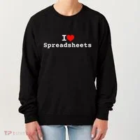 I Love Spreadsheets Women's Sweatshirt thumb 0