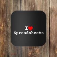 I Love Spreadsheets Coaster thumb 0