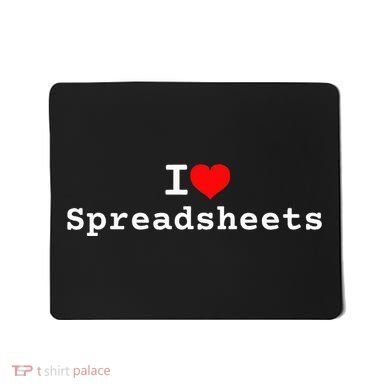 I Love Spreadsheets Mousepad