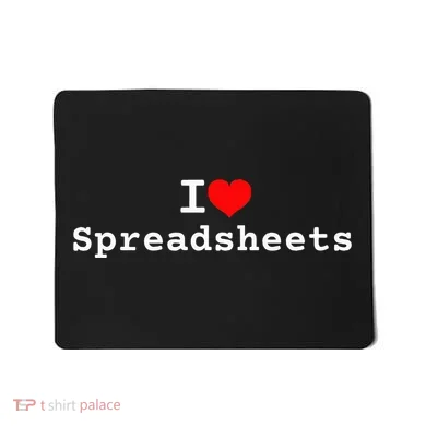 I Love Spreadsheets Mousepad
