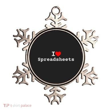 I Love Spreadsheets Ornament