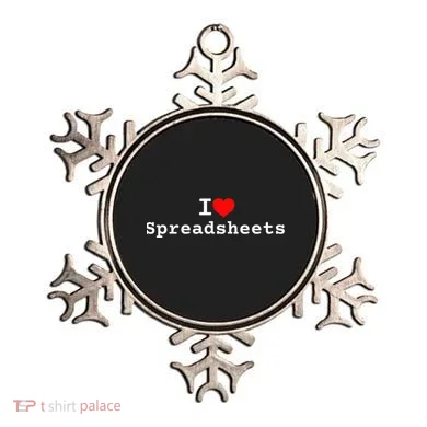 I Love Spreadsheets Ornament