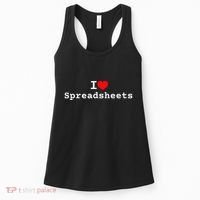I Love Spreadsheets Women's Tank Top thumb 0