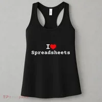 I Love Spreadsheets Women's Tank Top thumb 3