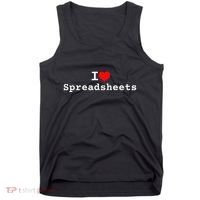I Love Spreadsheets Tank Top thumb 0