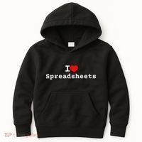 I Love Spreadsheets Kids Hoodie thumb 0
