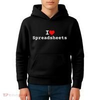 I Love Spreadsheets Kids Hoodie thumb 4