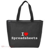 I Love Spreadsheets Tote Bag thumb 0