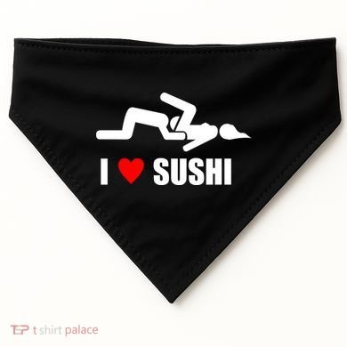 I Love Sushi USA-Made Doggie Bandana