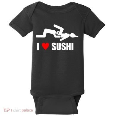 I Love Sushi Baby Bodysuit