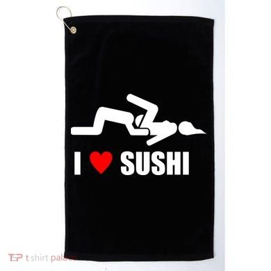 I Love Sushi Golf Towel