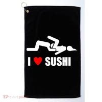 I Love Sushi Golf Towel thumb 0