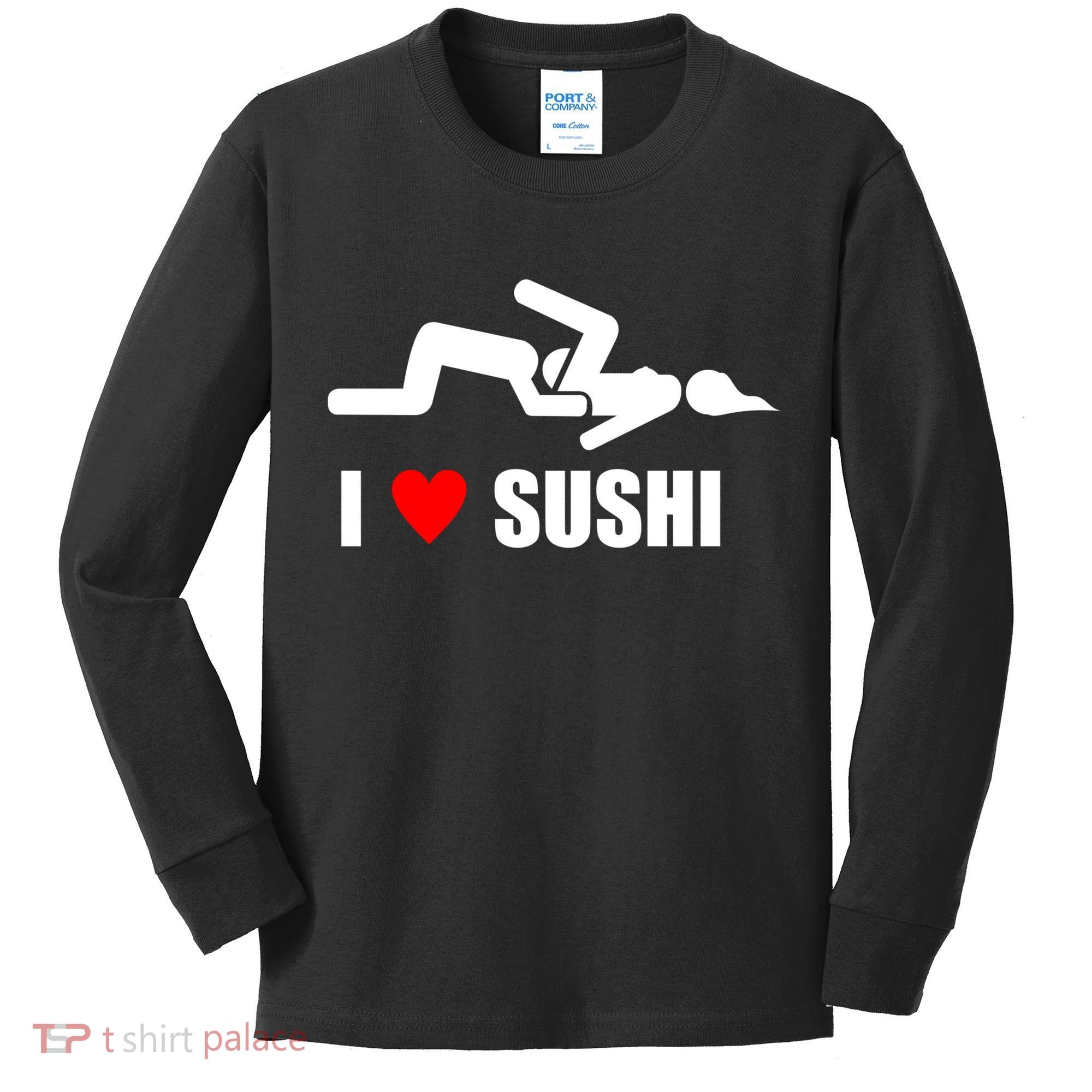 I Love Sushi Kids Long Sleeve Shirt