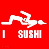 I Love Sushi Santa Hat thumb 1