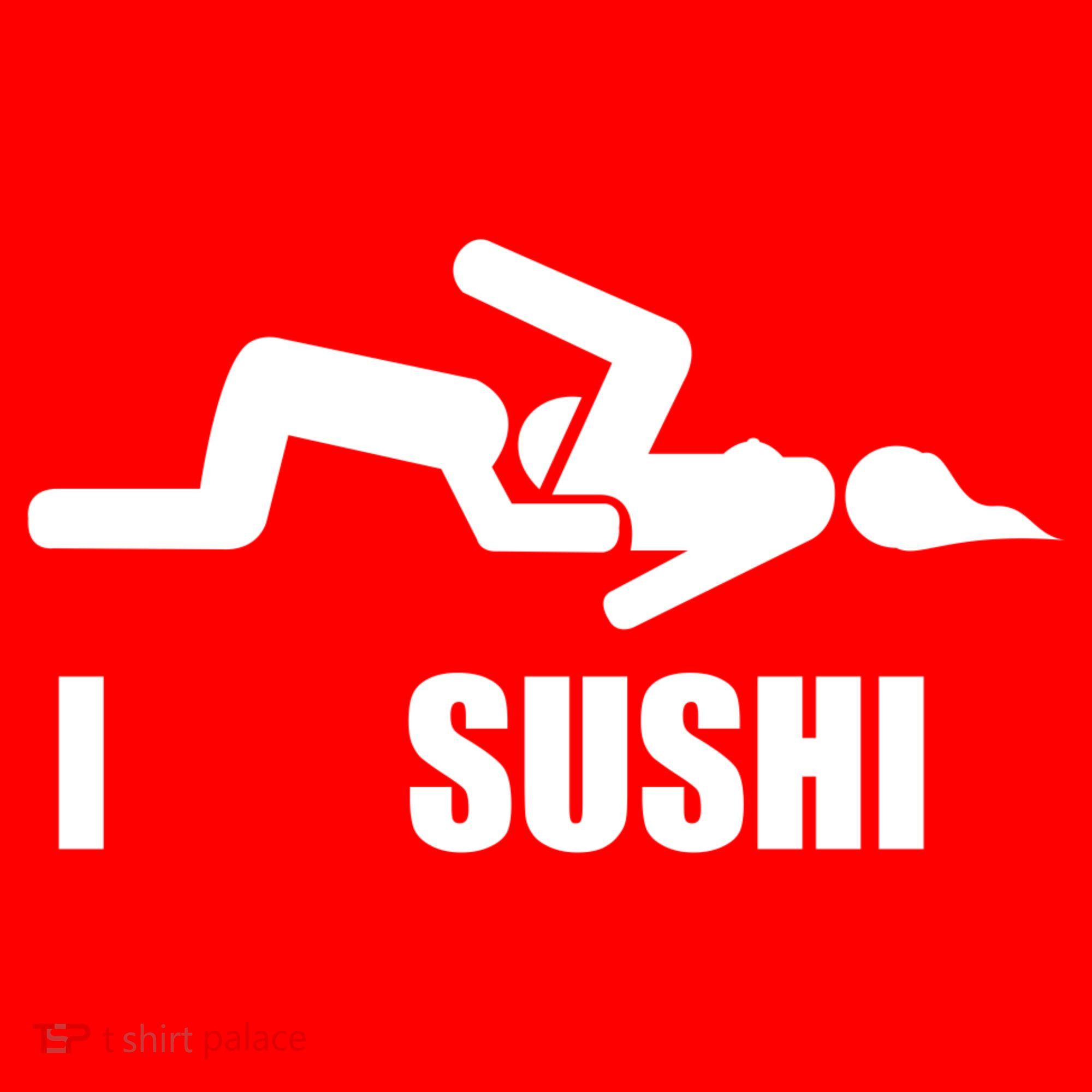 I Love Sushi Santa Hat