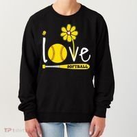 I Love Softball Women's Sweatshirt thumb 0