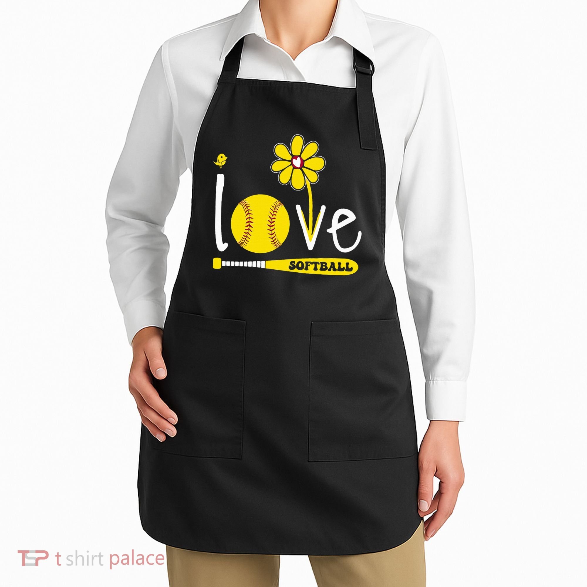 I Love Softball Apron