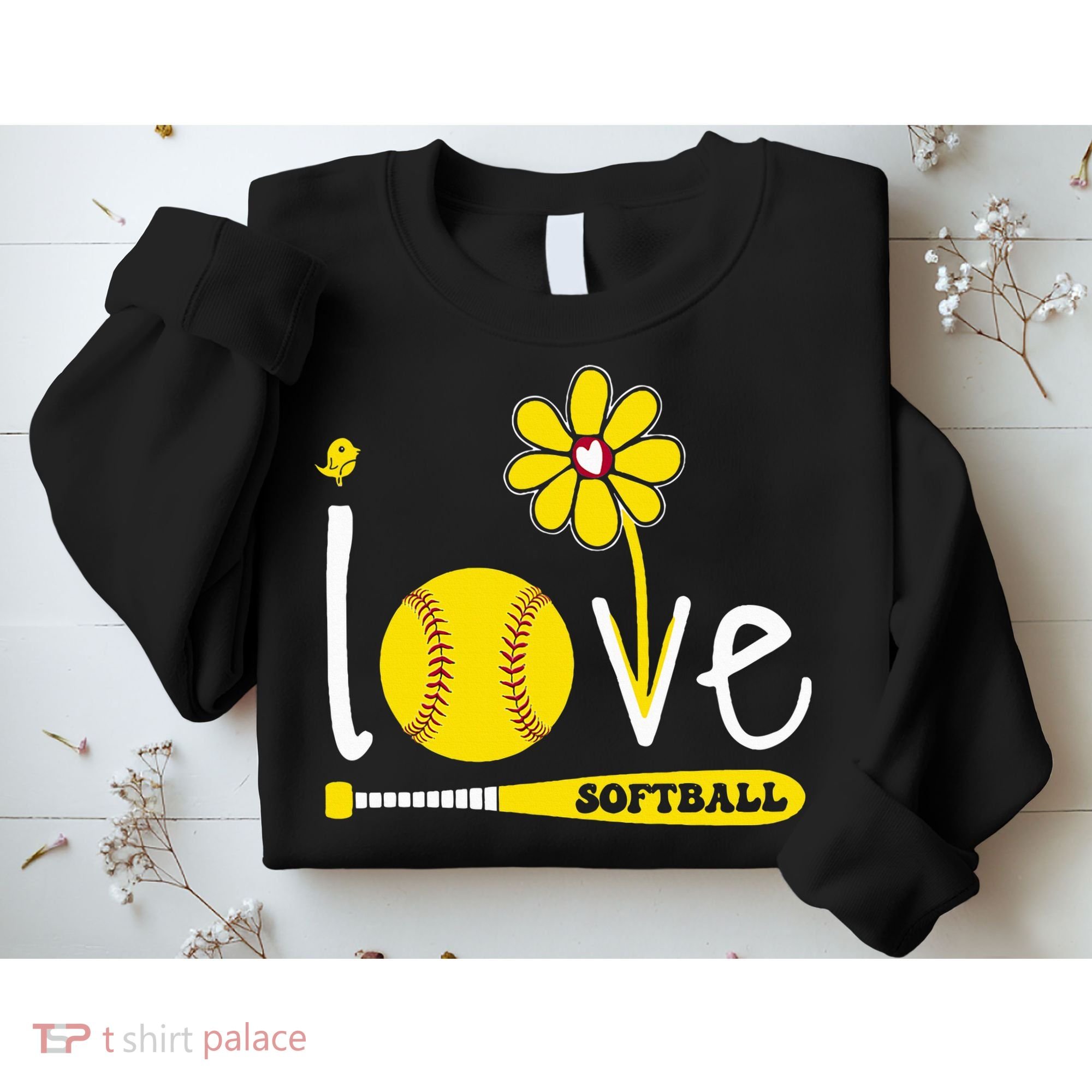 I Love Softball Sweatshirt