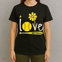 I Love Softball T-Shirt thumb 4