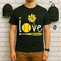 I Love Softball T-Shirt thumb 6