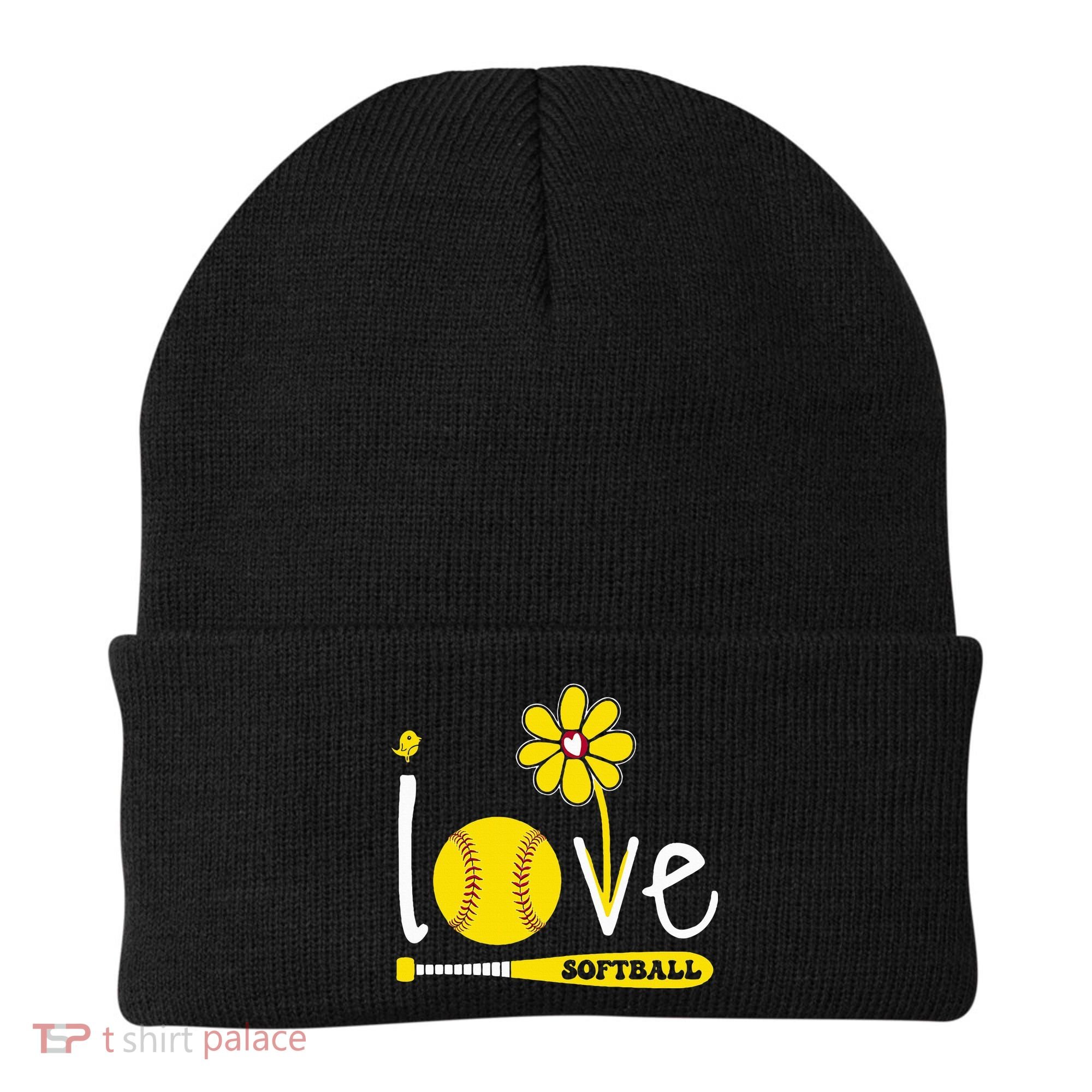 I Love Softball Beanie