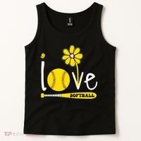 I Love Softball Tank Top thumb 2