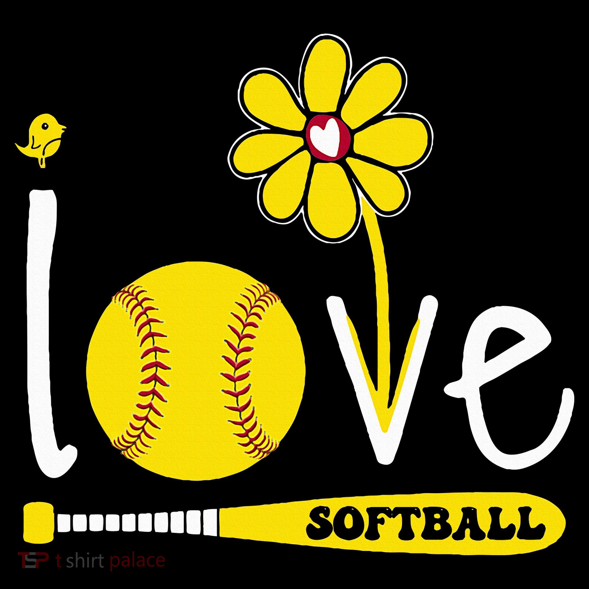 I Love Softball Visor