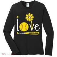 I Love Softball Women's Long Sleeve Shirt thumb 0