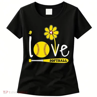I Love Softball Women's T-Shirt